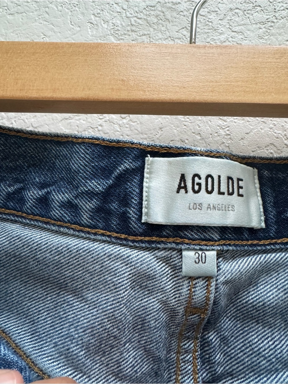 AGOLDE High-Rise Straight Leg Jeans - Light Blue Wash - Picture 9 of 12